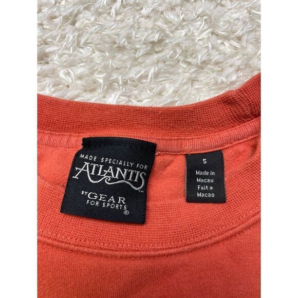 Atlantis Paradise Island Crewneck Sweatshirt Men Small Orange - Picture 4 of 5